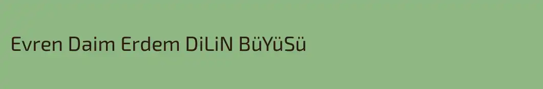 Evren Daim Erdem DiLiN BüYüSü